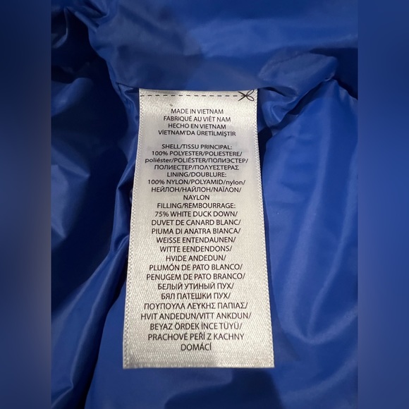 NEW Ralph Lauren Black/Royal Blue Down Jacket (BOY) - Picture 5 of 5